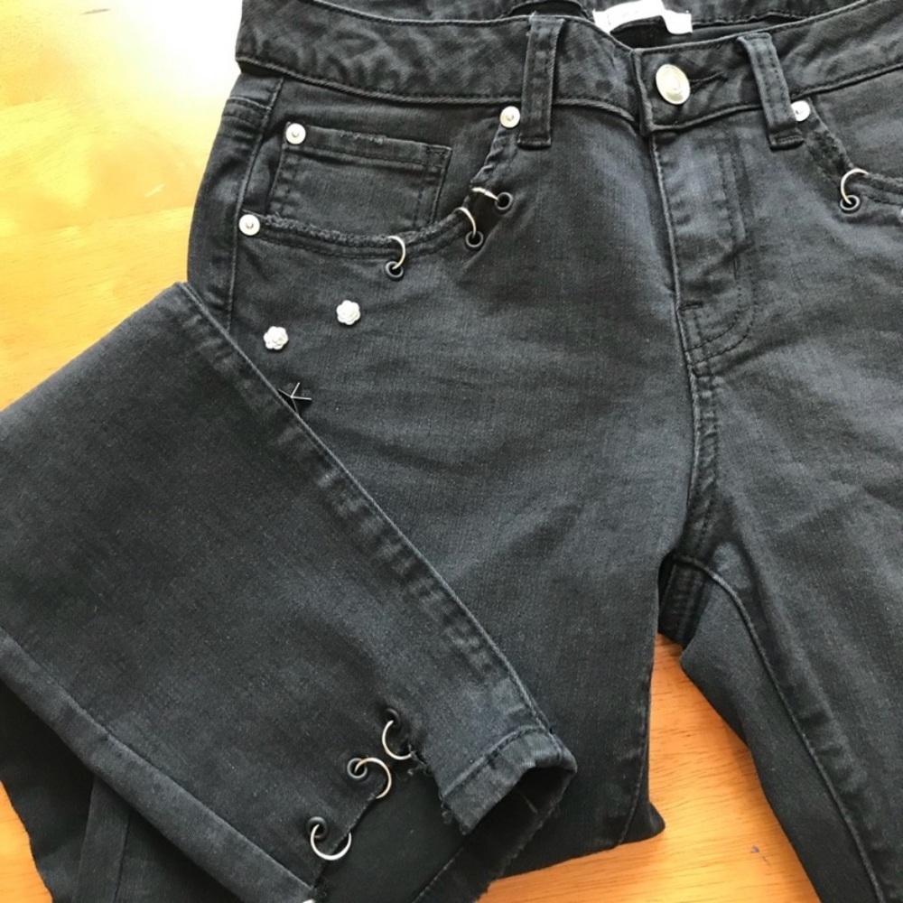 Dex metal studded jeans